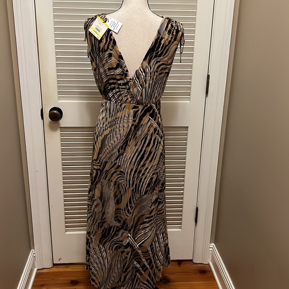 Anne Klein Burnout Dress in Black Multi, Size Medium NWT - Picture 11 of 17